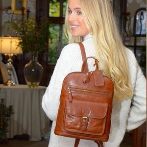 Ashwood Womens Vintage Small Vintage Leather Backpack: G25